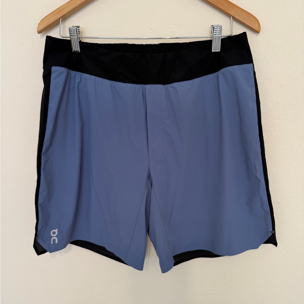 On Running Men's Athletic Shorts in Blue and Black